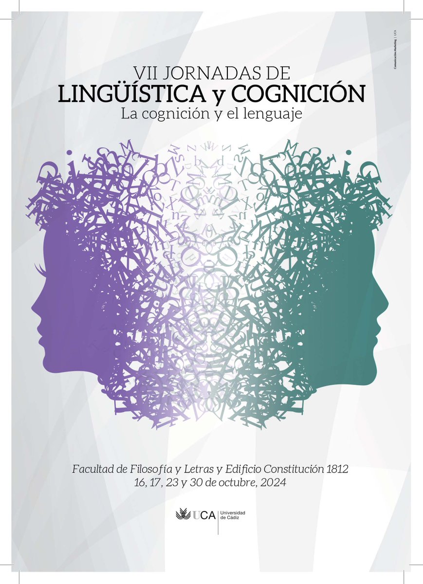 aesla_twit's tweet photo. 📢 Seminarios

👉 VII Jornadas de Lingüística y Cognición:
"La cognición y el lenguaje"
@HUM218_UCA

📅 16, 17, 23 y 30 de octubre de 2024
📍 Universidad de Cádiz

Más información:
📧 pragmalinguistica218@gmail.com

#AESLA #AESLA_seminario https://t.co/shnyWU4Wzm