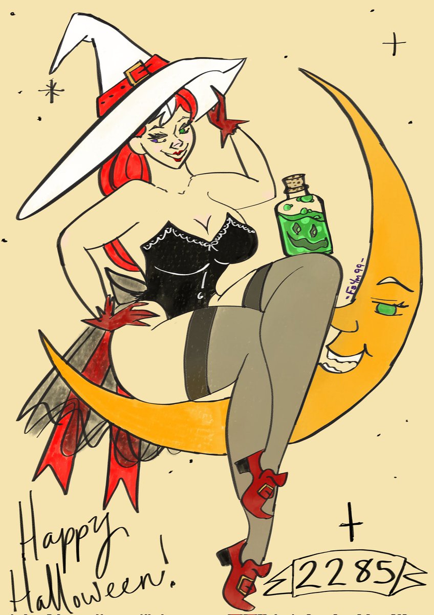 SoxWizardMagic's tweet image. Catching up!?
Artober
Day 12: Witch
A old friend has stopped by to wish you a happy Halloween