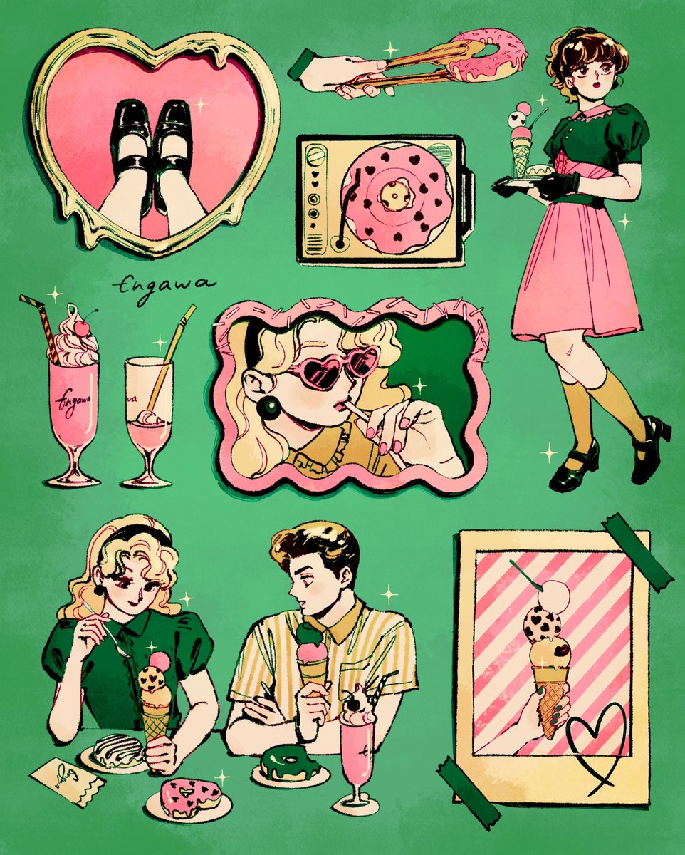 #三連休はフォロワーさんが増えるらしい
🩷💚💜♥️ 