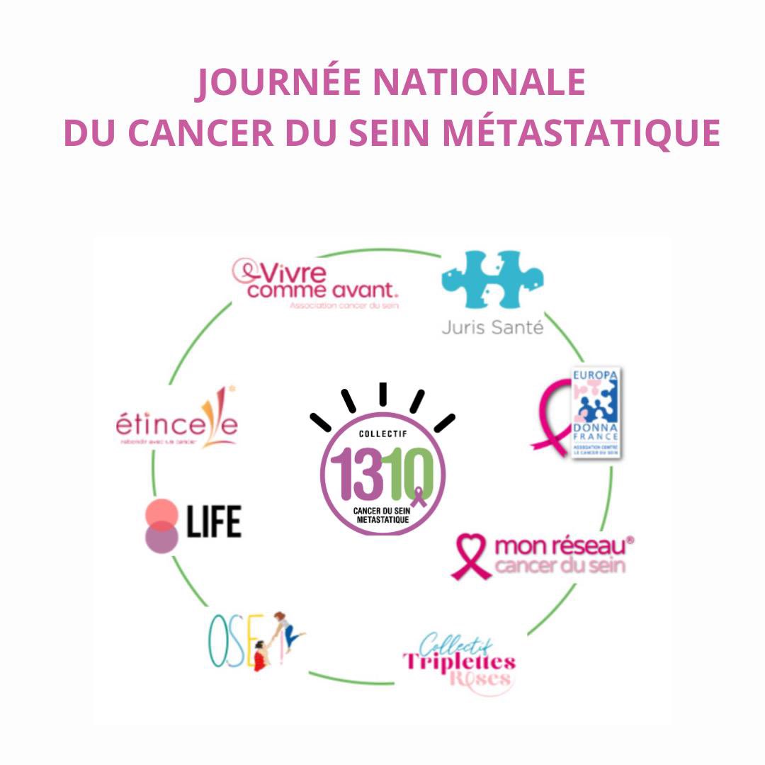🦀 Journée nationale du cancer du sein métastatique : chaque jour est un défi et à une valeur inestimable 💖  
Le Collectif 1310 soutient et accompagne les femmes touchées. 
Ensemble, pour plus d’espoir 💪

👉 collectif1310.fr
