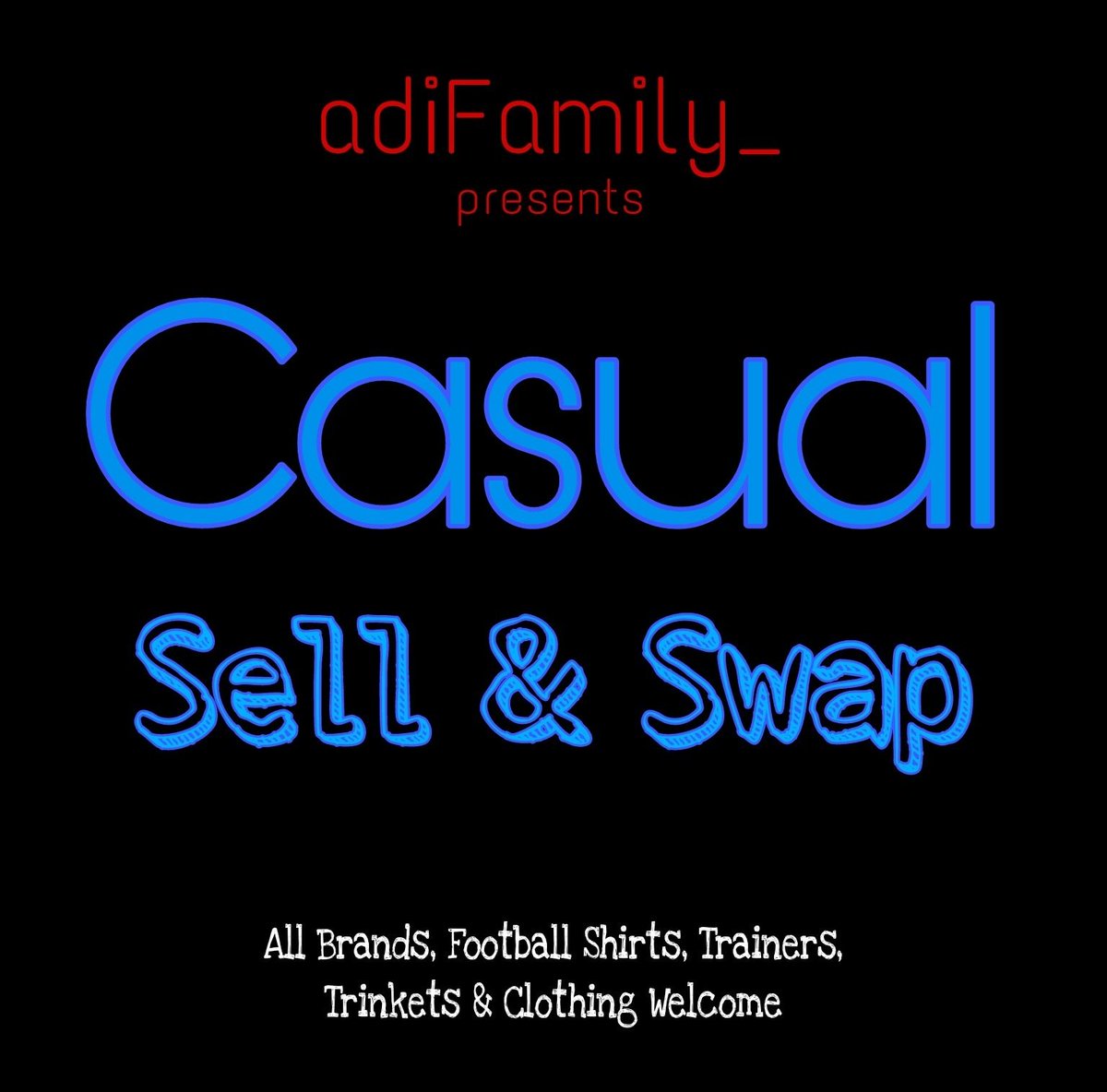 Casual Sell &amp; Swap 🧵

Selling - MUST post a price with pics, size, &amp; condition. NO LINKS

Swaps - MUST be specific in what you want with pics &amp; details of what you are offering

All brands, football shirts, etc. welcome

Please retweet!!!

Be polite, happy hunting

#adiFamily