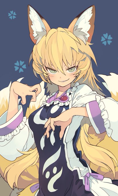 八雲藍 「9月秋の学園祭⑪#東方Project #八雲藍#アナログ