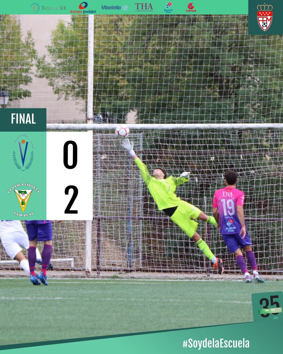 🏆  J5 | ⏱️FINAAAAL
⚪️ Villaviciosa de Odón 0-2 CP Parla Escuela 🟣

#SoydelaEscuela