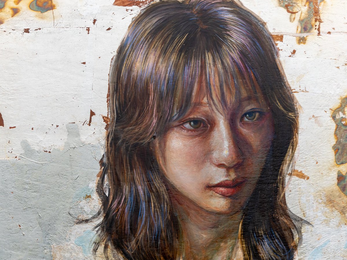 chitakoda's tweet photo. 『第91回独立展』にて200号を出品いたします。
今年は鑑賞角度によって色彩や光輝感が変化する偏光パールなどを使用しました。
お時間ありましたら実物をご高覧いただけますと幸いです。

会期：2024年10月16日(水)～28日(月)
会場：国立新美術館
https://t.co/XrL2jp2zTm https://t.co/kgD9VeHeju