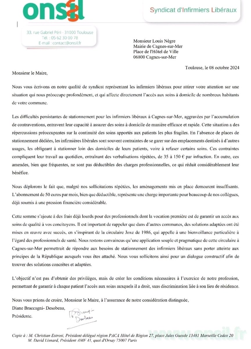 tislaetis's tweet image. 𝘾𝙤𝙪𝙧𝙧𝙞𝙚𝙧  @ONSIL Syndicat d'infirmiers Libéraux @DianeDesobeau   pour #alerter à nouveau sur les #difficultés des #infirmiersliberaux #idel . Mr @LouisNegreCSM, Madame @TrastourIsnart #villecagnesSurMer. @christianEstrosi @davidlisnard @l_amf
@idel
@teamidel
Dans l esprit