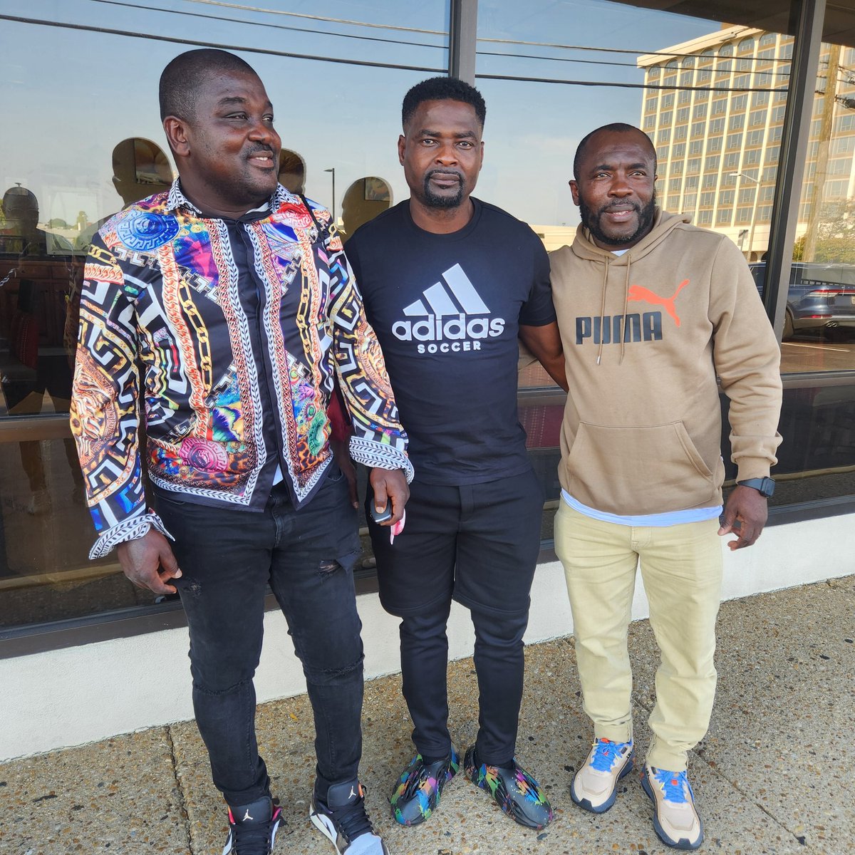 MrTawfiqgonja_'s tweet photo. Some of the legends of Asante Kotoko 🇵🇪 were spotted during the D.C United - Asante Kotoko game last night in Washington. 
   Michael Osei Ember power, Stephen Oduro Tico Tico, Nana Arhin Dua and Mohammed Alhassan.
#AKSC #dcunited #dcweek #MrGonjaWrites✍️ https://t.co/dtrJ6ea35f