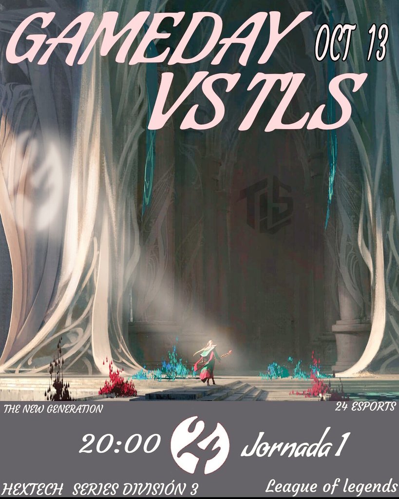 24 Esports🩷 (@24esports_) on Twitter photo 🪄Hoy comienza nuestra andadura en 3a división de la Hextech Series.
⏰ 20:00
🆚 <a href="/TLS__eSports/">TLS eSports</a>
🏆#HextechSeries x <a href="/SomosLaTormenta/">Circuito Tormenta</a> 🪄Hoy comienza nuestra andadura en 3a división de la Hextech Series.
⏰ 20:00
🆚 <a href="/TLS__eSports/">TLS eSports</a>
🏆#HextechSeries x <a href="/SomosLaTormenta/">Circuito Tormenta</a>
