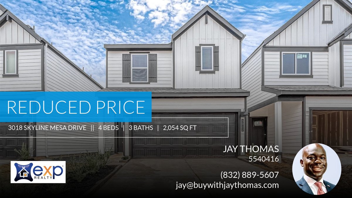 jaythomasteam's tweet photo. 📍 Reduced Price 📍 This recently reduced home at 3018 Skyline Mesa Drive in Houston won't last long, so, don't wait to set up a showing! Reach out here or at (832) 889-5607 for more information!

#thejaythomasteam #jaythomasteam #... https://t.co/EJy9fE9o1F https://t.co/8lnC8EosQ5