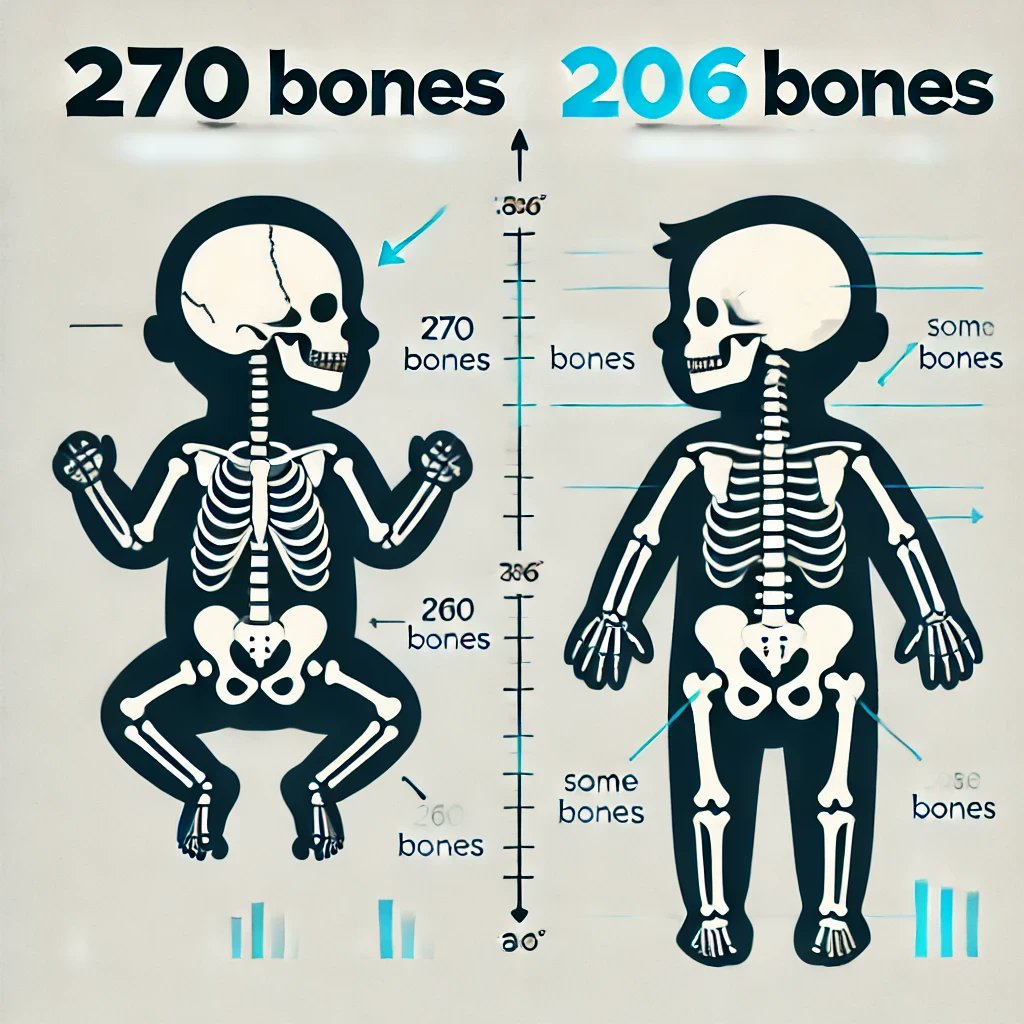 NICU_Musings's tweet image. Curiously while we grow dramatically from birth to adulthood we shrink in terms of number of bones in our body.
#neoTwitter #Pediatrics #MedEd