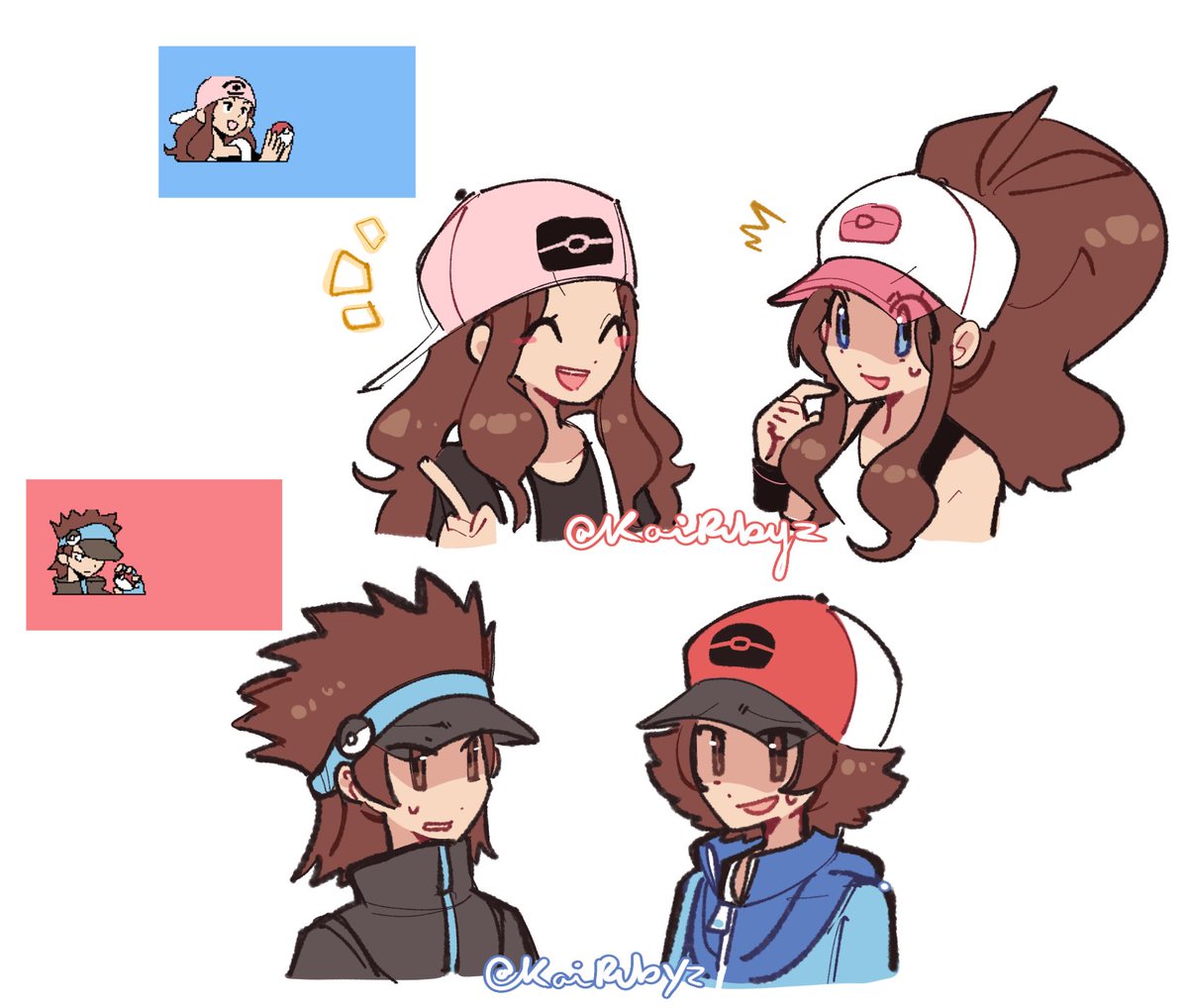KaiRubyz's tweet photo. Only time I’m gonna talk abt it but the beta BW protags r so cute wtf https://t.co/5vFLiQvTCR