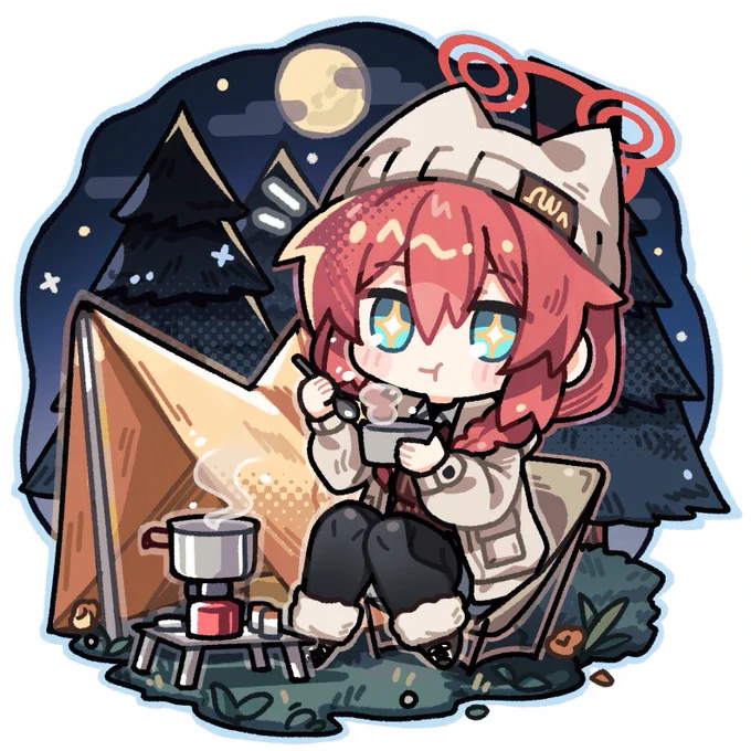 冬コミのセットグッズにする予定のキャンプマキちゃん 