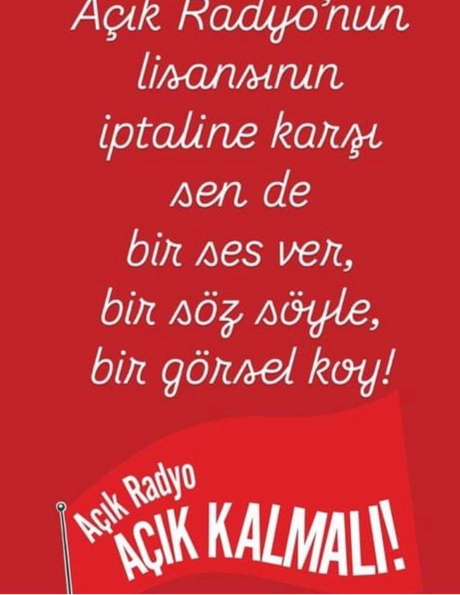 candundaradasi's tweet photo. Kendileri gibi çalmayan radyolara düşmanlar. Ama:
#AçıkRadyoSusturulamaz https://t.co/sEvoavr7eQ