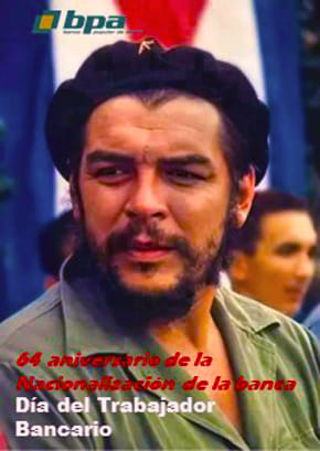 EduardoLopezL65's tweet photo. 64 aniversario de la nacionalización de la banca cubana.
Día del Trabajador Bancario, FELICIDADES a este sector fundamental de la economía y la sociedad. #CompromisoConElDesarrollo , legado del #CheVive #BancariosCubanos @CubaBPA #GenteQueSuma #YoSigoAMiPresidente @DiazCanelB https://t.co/R0vjOZJiuN