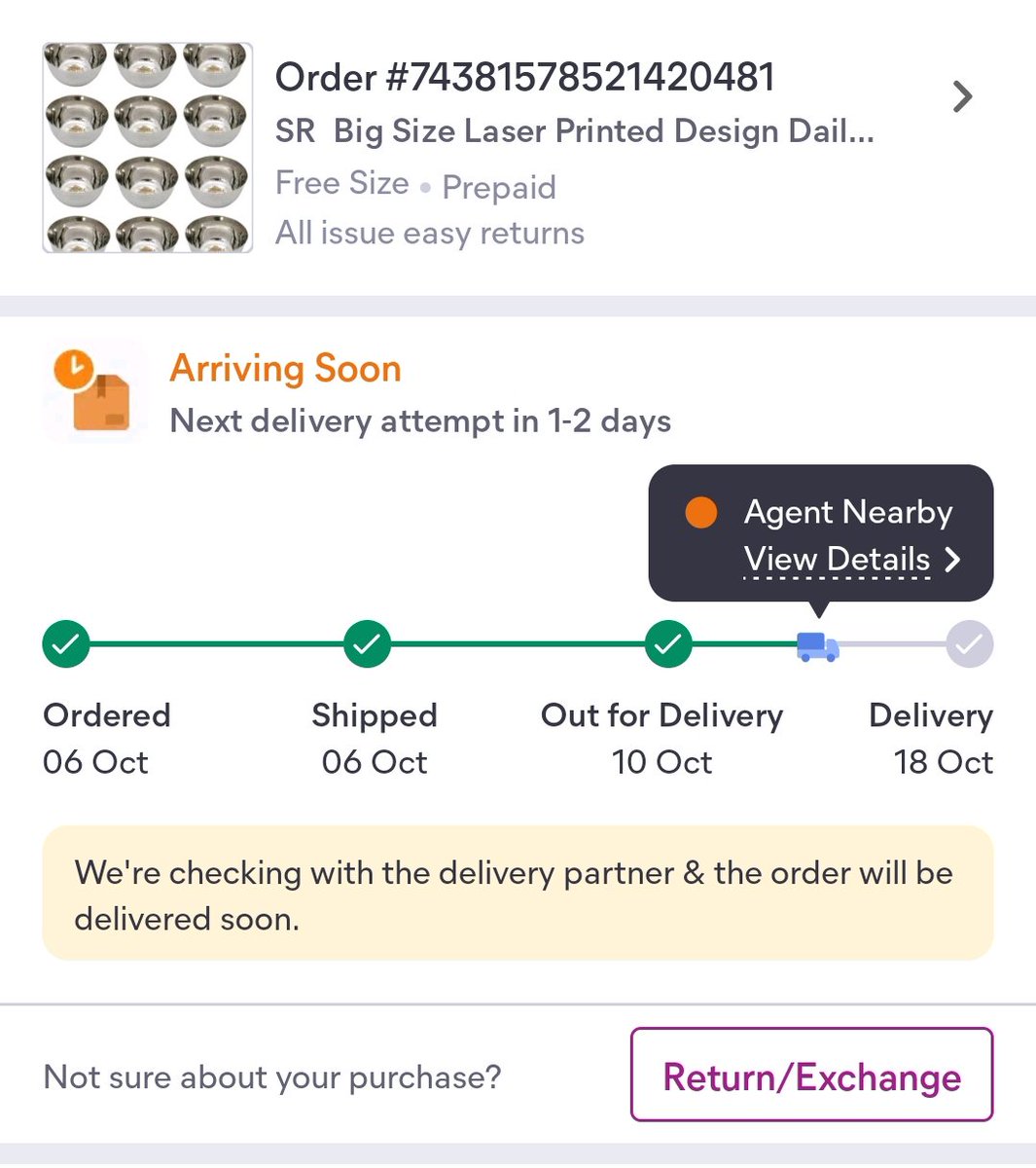 CSpoojaarora90's tweet photo. @meesho_support @EcomExpress_Ofc You need to change your courier partner. Econ express doesn't deliver my order and its my 10th order via Ecom that the agent didn't deliver and mark as customer not available. This is rediculous. When I called, he said your parcel is lost. https://t.co/Qe0lhcWDLR