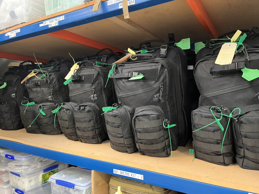 #USAR medic cache update. Medication exp checks and kit refresh. No small task for only one of the 3 setups for NZL-01. 

BOO kits, squad kits, confined space setups all checked ✅ 

#Paramedicine