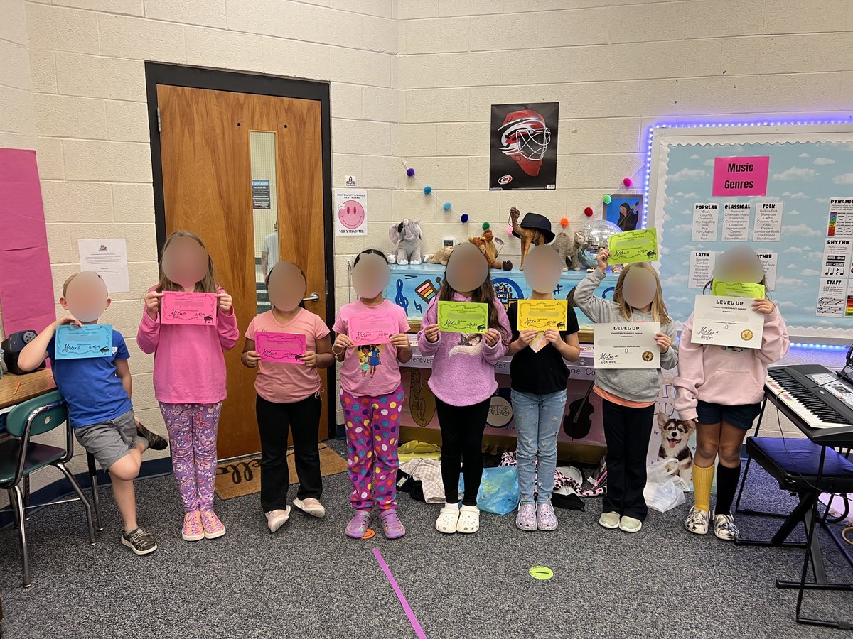 This week in music, we worked towards piano proficiency. Many students received certificates for playing songs on the piano and several earned a level up certificate for successfully completing all songs in a level. Great job, pirate musicians! <a href="/CHESPirates/">Corinth-Holders Elementary School</a>