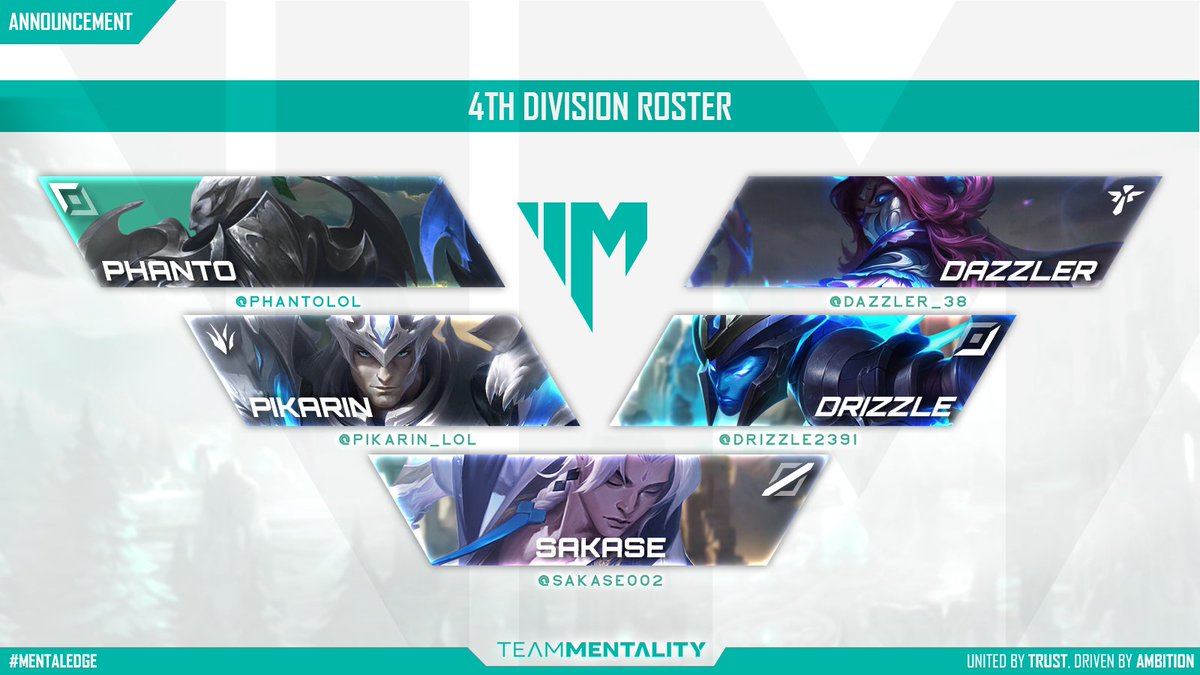 Ein Team ist toll, aber wie sieht es mit zwei aus? 💥

Unser Roster für Div 4:

- <a href="/PhantoLoL/">Phanto</a>
- <a href="/Pikarin_lol/">Pikarin_lol</a>
- <a href="/Sakase002/">Erik</a>
- <a href="/drizzle2391/">Drizzle</a>
- <a href="/Dazzler_38/">Dazzler</a>

Wir starten heute Abend um 19 Uhr mit einem Match gegen <a href="/KanjiEsports/">Kanji Esports</a>! 🎮

Twitch-Link in den Kommentaren⬇️