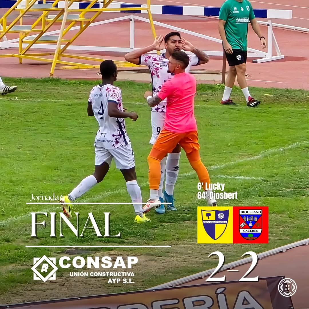 🏁 Final del partido.
Gran partido de la SP Villafranca que puso contra las cuerdas al líder de Tercera y tuvo opciones claras de victoria