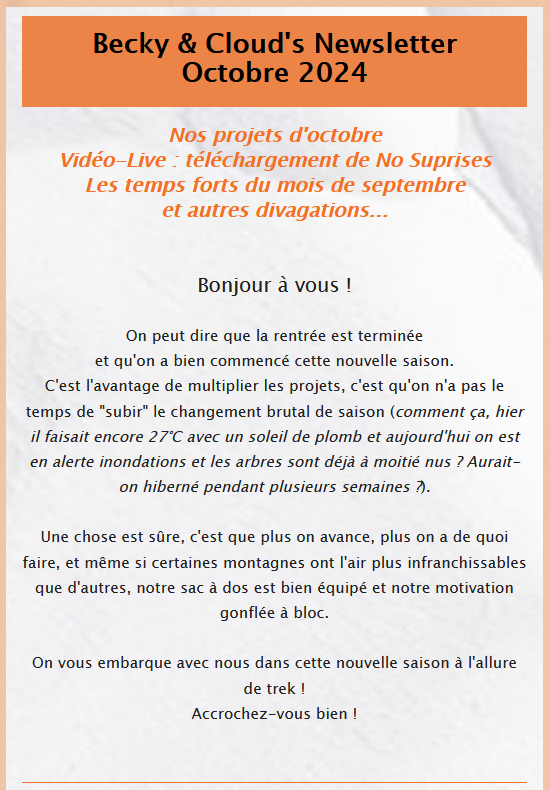 BeckyAndCloud's tweet photo. La Newsletter vient de partir ^^ (Même qu'il y a des infos inédites dedans qu'on ne vous a pas encore dévoilées sur Twitch ni sur les réseaux !)
Bon dimanche à vous ! https://t.co/wg55NEw2xT