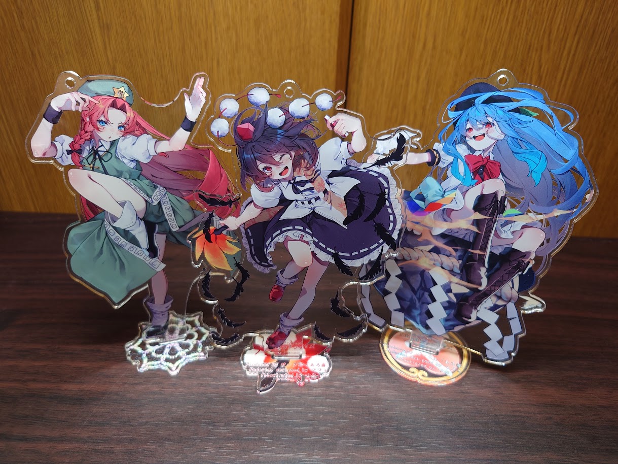 東方 ゆかれいむ アクスタ、アクキーまとめ売り 例大祭 東方 ゆかれ