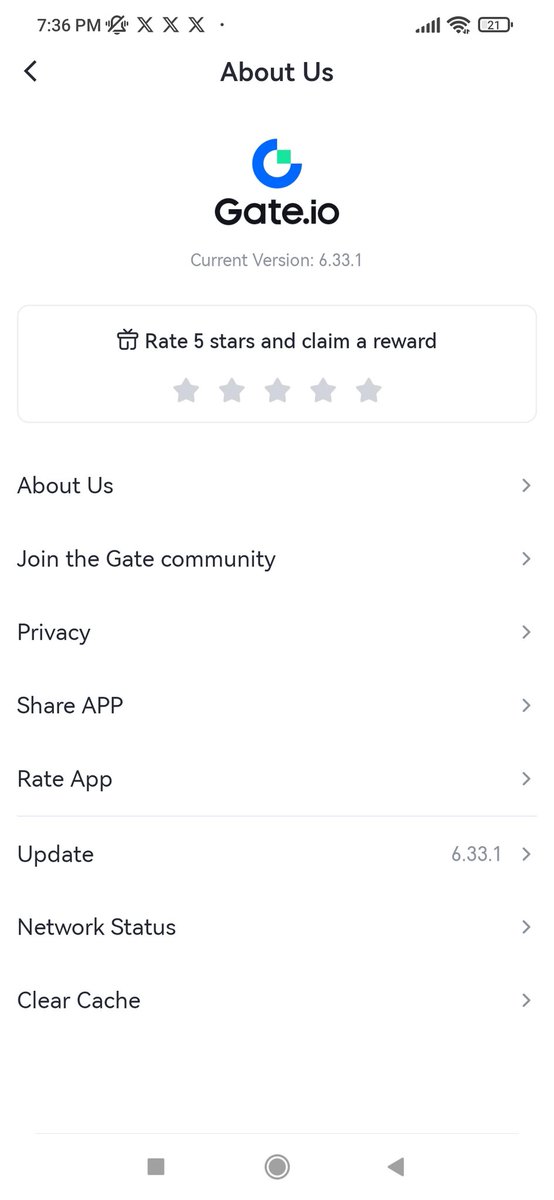 Ứng dụng các sàn Cex như  #binance , #Gate ... khởi động nhanh hơn nhờ tip này

Các ứng dụng này khi sử dụng trên điện thoại một thời gian sẽ làm lưu lượng cache tăng lên, dẫn đến việc khởi động rất chậm, thậm chí treo.
Thử xoá cache đi thì khởi động