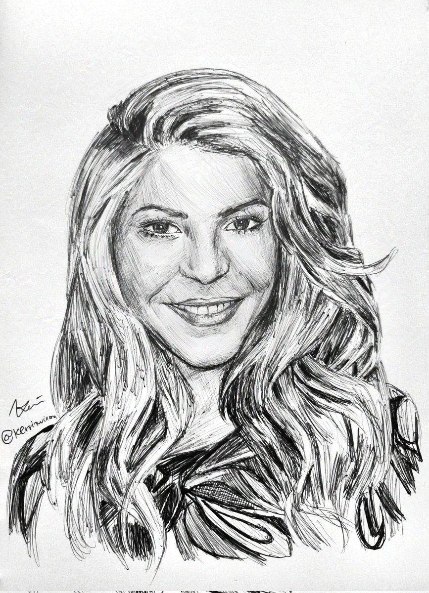 KerrinWinona's tweet image. Sketch of Shakira with a pen (by kerrin Winona) 

Drawing process can be seen on my YouTube channel, here 😁
youtu.be/WrE2g1tGUHA?si…