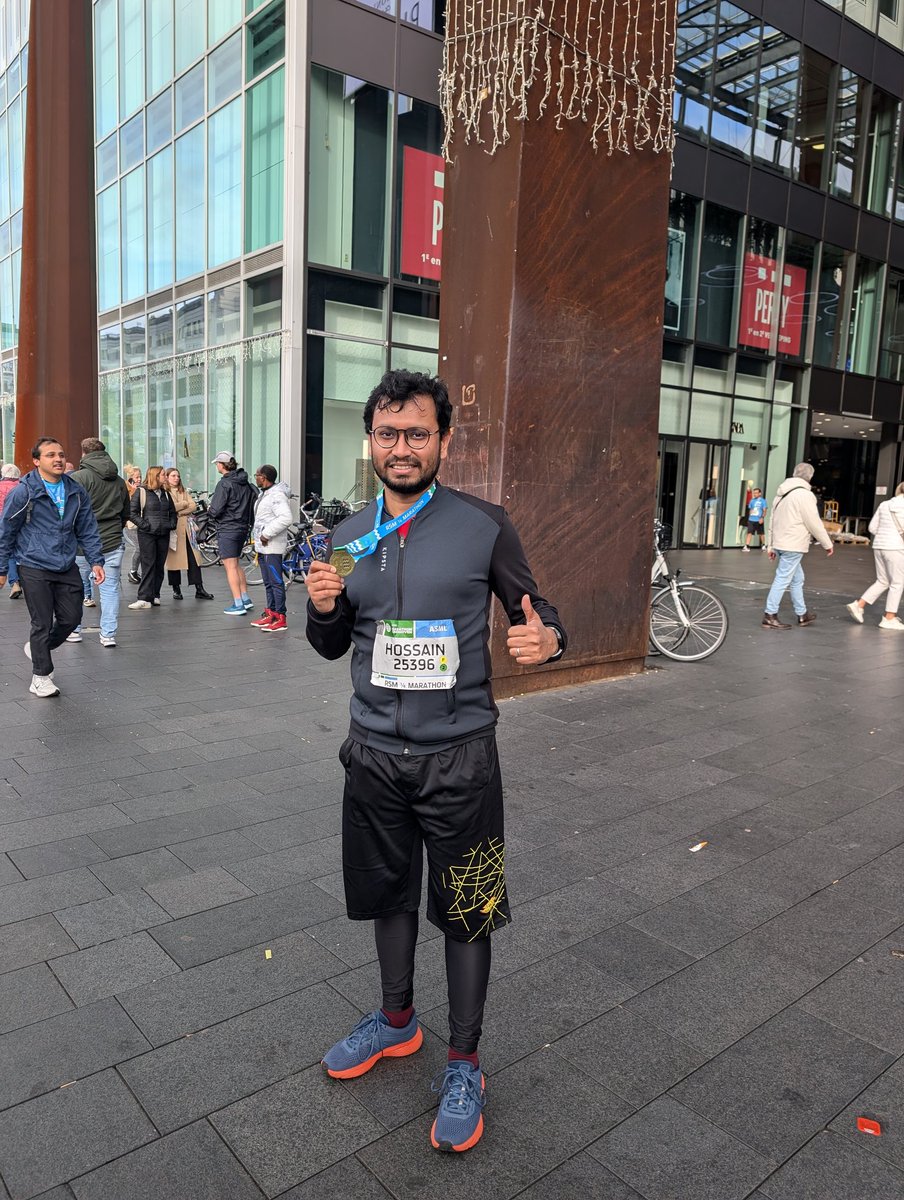 Hossain Muhammad Muctadir (@hossainmuctadir) on Twitter photo Today I ran my first ever quarter (10.55 KM) marathon at <a href="/marathonehv/">ASML Marathon Eindhoven</a> which is also my longest running distance so far. It was difficult but extremely rewarding. I absolutely loved the crowd, the cheers and the atmosphere overall. Today I ran my first ever quarter (10.55 KM) marathon at <a href="/marathonehv/">ASML Marathon Eindhoven</a> which is also my longest running distance so far. It was difficult but extremely rewarding. I absolutely loved the crowd, the cheers and the atmosphere overall.