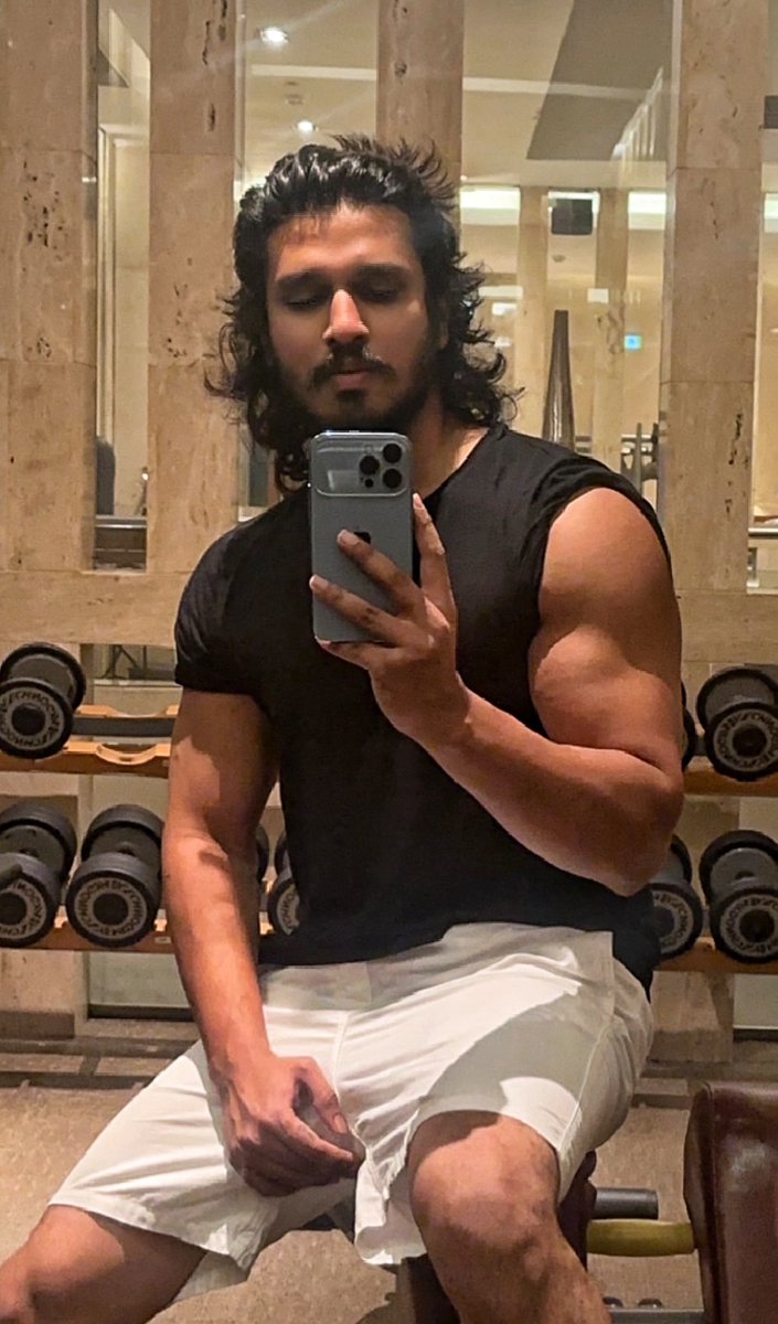 Pumping Iron....   for ⚔️🤺🥷🏽 #Swayambhu  #action #stunts Schedule..   #cinema #naturalbodybuilding #bodybuilding