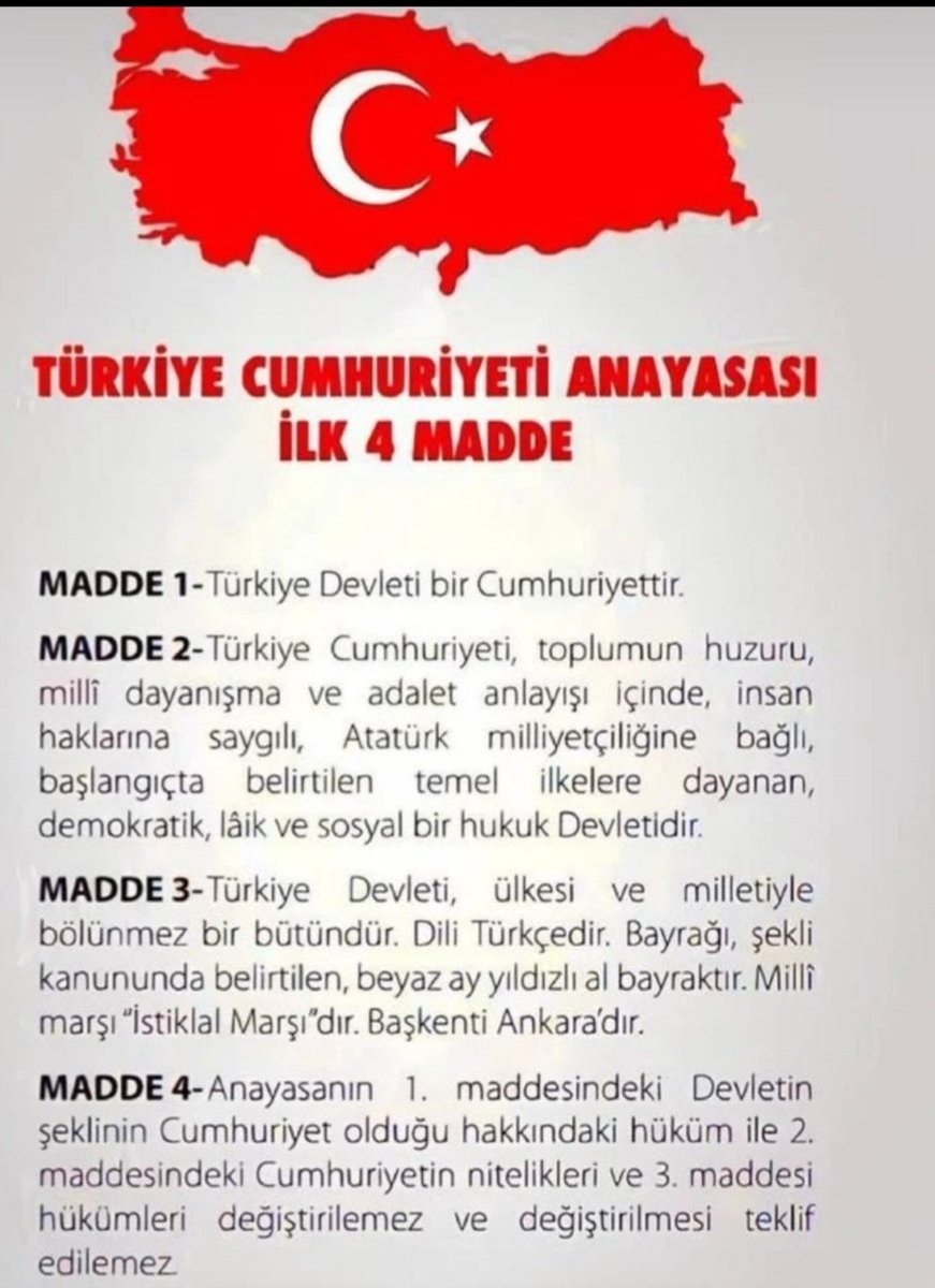 0ffyaa379's tweet photo. Laik Türkiye Devleti
21. yüzyılda özgürlüğümüz ve bağımsızlığımız için hala askerlerimiz şehit oluyor.Şehit sayımız 100 binleri aşmışken,ne bağımsızlığımızı ne de anayasanın değiştirilemez ilkelerini kimi şahıslara teslim etmeyiz.Gerekirse tüm halk sokağa çıkar,seve seve ölürüz👇 https://t.co/Qr1XXeWoBx