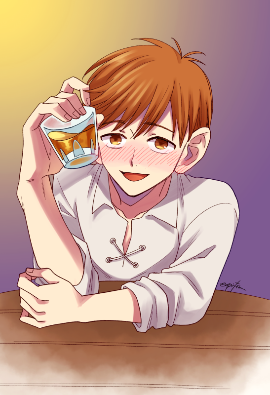 「チ「お～い のんでるかぁ?」 」|ぴのイラスト