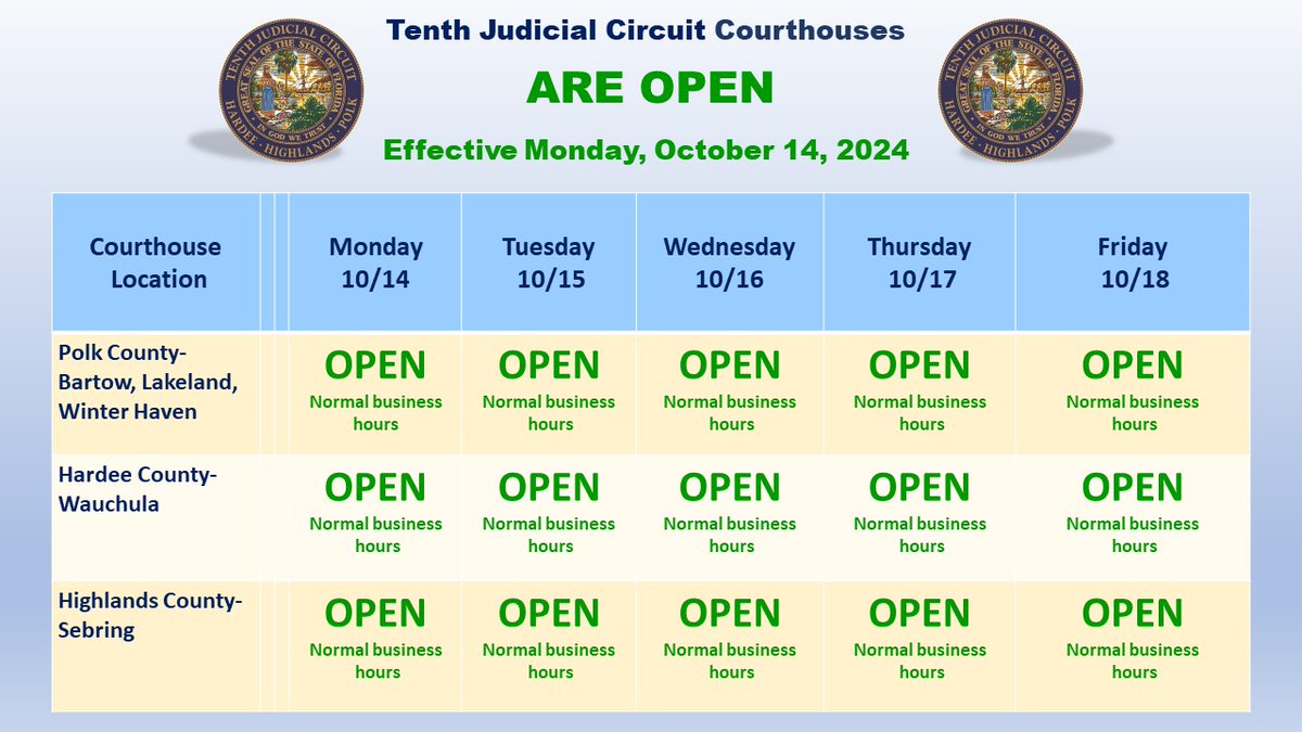 10th Judicial Circuit of FL tweet media