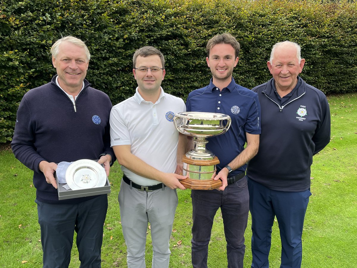 🏆THEY HAVE DONE IT!!🏆

Huge congrats to Jack Lampkin and Henry Croft on winning the <a href="/YUGCUK/">Yorkshire Golf</a> County Foursomes Championship today for Ilkley.

Thank you to <a href="/SkiptonGolfClub/">Skipton Golf Club</a> for a closely fought final played in great spirits, and of course to <a href="/thekgc/">Knaresborough Golf Club</a> for hosting today's final.👏⛳