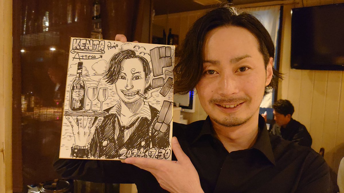 4年ぶりの札幌イベントの2日目!!アローラダイニングバーさんで似顔絵描いてきました⭐ここ最近で一番1日に枚数描きました!みんないい人過ぎて最高です⭐
選りすぐりの一部をご紹介!出来が良いです⭐
みんなこの世界の主人公
