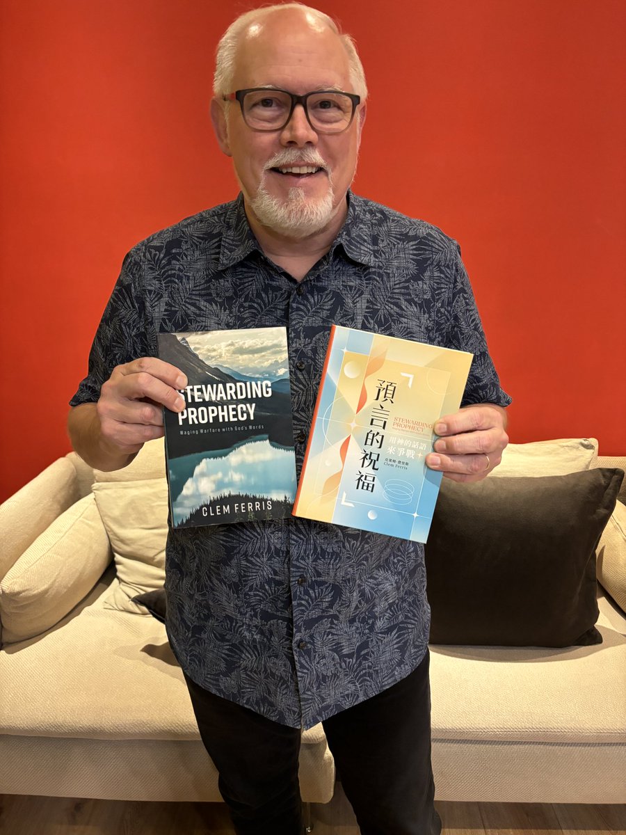 ClemFerris's tweet photo. Released my book, “Stewarding Prophecy@ in Mandarin today at Banner Church in Taichung, Taiwan! https://t.co/BurZ5uiQgp