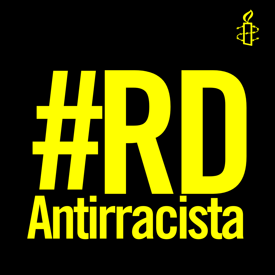 AmnistiaOnline's tweet photo. #RDAntirracista es más que un hashtag. Es una campaña para proteger los derechos humanos en la República Dominicana y detener la discriminación racial. 

🚨 Exijamos una política migratoria que respete la dignidad humana de personas negras y migrantes haitianas.

Comparte✊🏽 https://t.co/Evr1XsJP7H