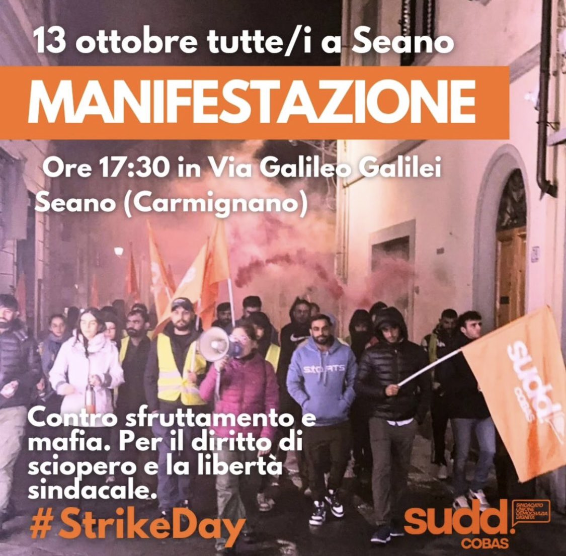 Contro lo sfruttamento e a sostegno delle lavoratrici e ai lavoratori del distretto tessile di Prato che si stanno battendo per i diritti di tuttə

#sciopero #suddcobas #prato #firenze