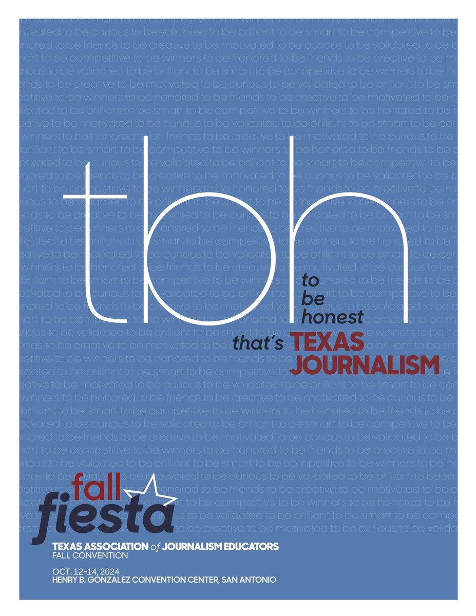 Sunday sessions start at 8:30 this morning. Find all session descriptions and locations in our program.

taje.org/fall-fiesta/