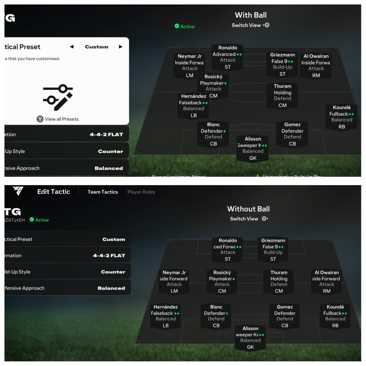 🚨 INSANE 15-0 (442) TACTICS 🚨

SCORED 52 GOALS AND ONLY CONCEDED 5 GOALS 😳

Code: n4AbZATyxEH

#FC25