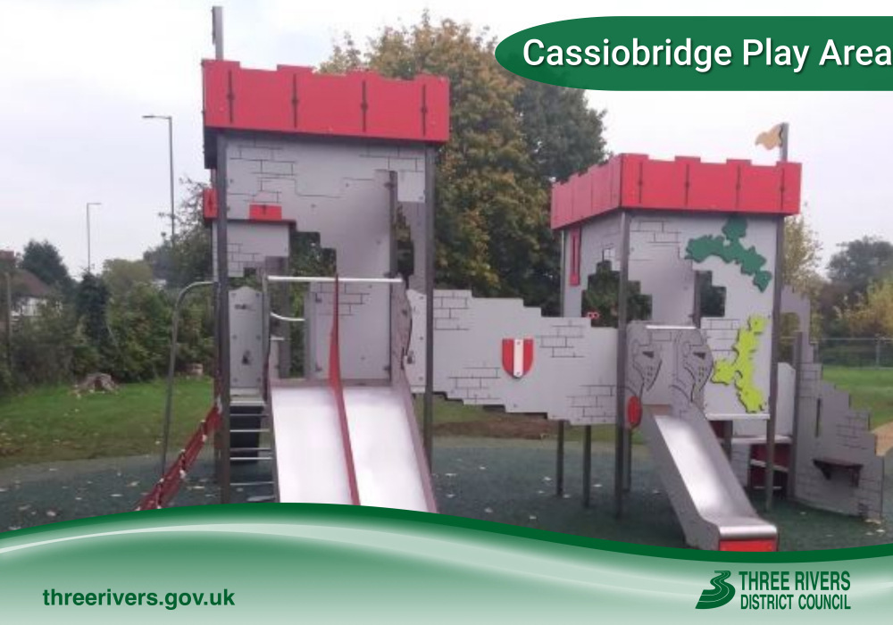 We will be temporarily closing the Cassiobridge Play Area during the week commencing Monday 14 October for essential tree works. We anticipate a closure of 5 days, but please note this may be extended into the following week. Thank you for your understanding and cooperation.