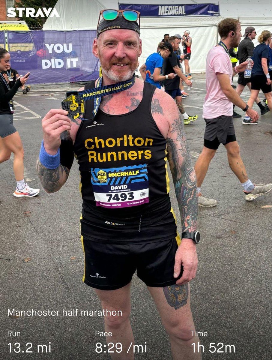 Manchester half marathon! Another one in the bag! ☺️