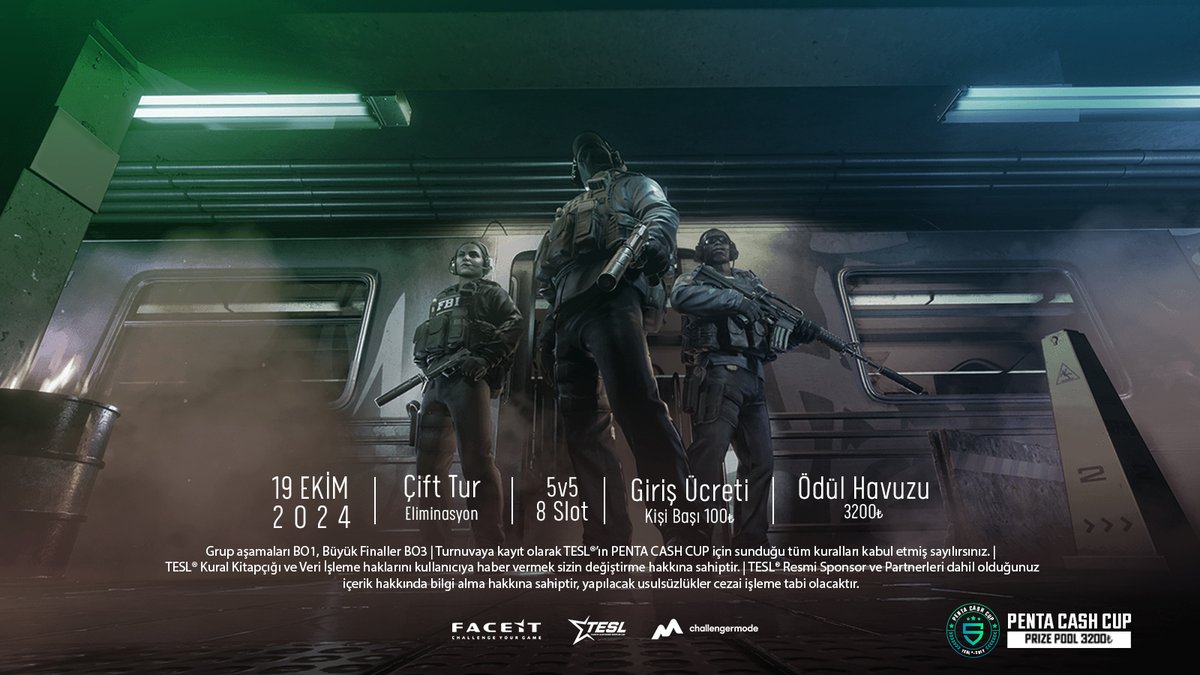 teslgaming's tweet image. 19 Ekim Cumartesi günü bekleniyorsunuz!

Hızlı bir mücadeleye katılmak için son 4 slot🔥
1. 1500₺
2. 1000₺
3. 700₺

Katılmak için DM Gönderebilirsiniz! GLHF❤️