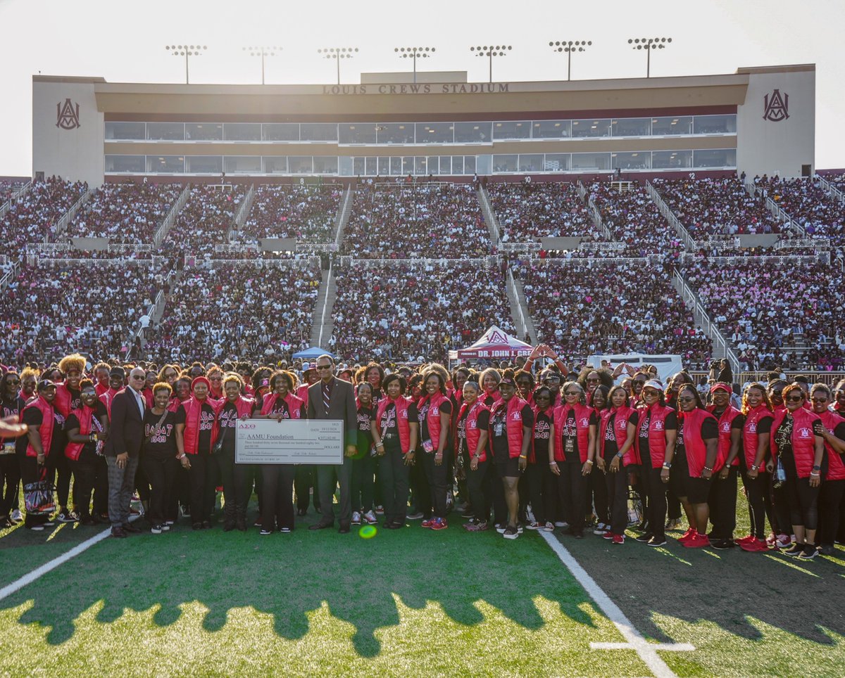 𝐂𝐇𝐀𝐍𝐍𝐄𝐋 𝟏𝟖𝟕𝟓 • Yesterday, initiates of the Delta Delta Chapter of Delta Sigma Theta Sorority, Inc. presented $337,182.00 to AAMU in commemoration of the chapter’s 75th anniversary.