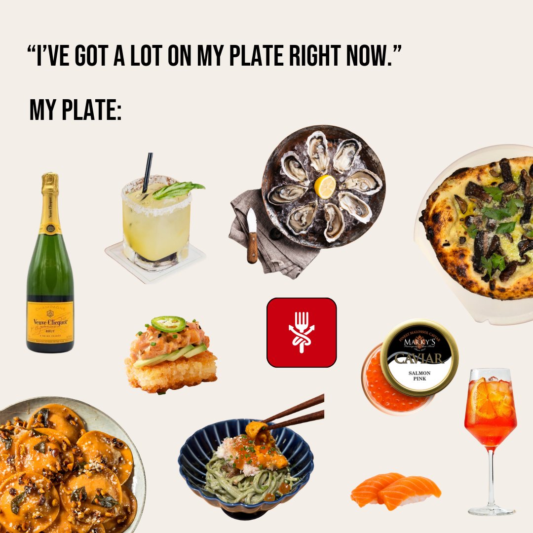 aroapp_ai's tweet photo. We've got 99 problems, but an empty plate ain't one of them ๐
ARO keeps our plates full and our bellies happy๐ Download today and fill your plate with the good stuff!
#miami #foodieapp #happyhour #foodlover #eatmiami #winemiami #miamifoodie #aperol #caviar #champagne https://t.co/9VQmMEvOpU