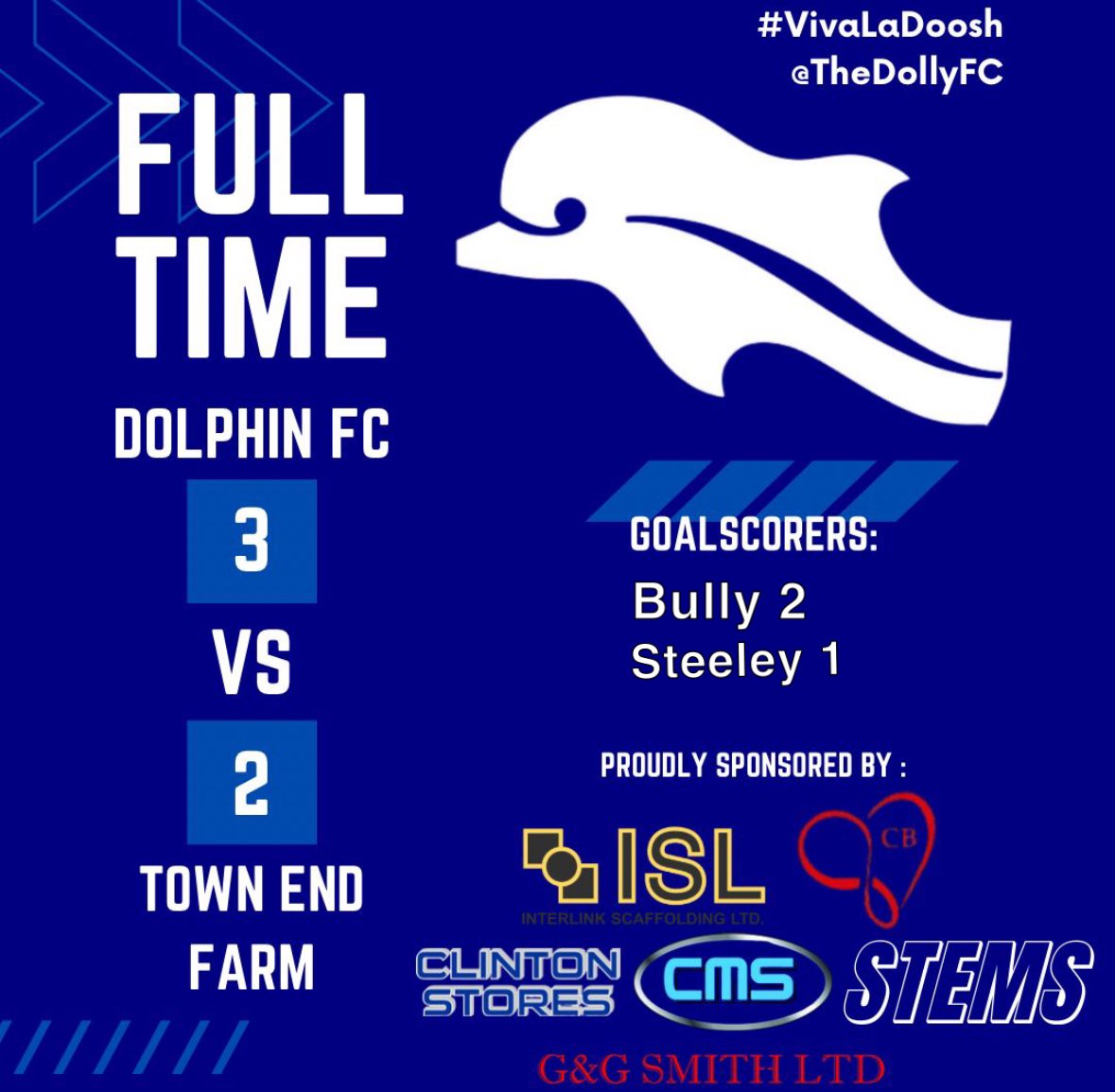 TheDollyFC's tweet image. 3-2 win this morning against a strong Town End side. Quality performance again from the lads.

#vivaladoosh