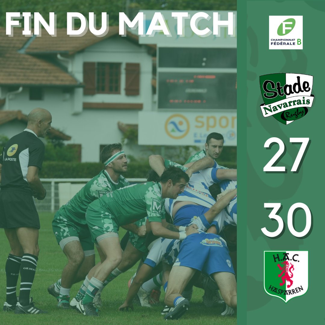 🟢⚪️ Premier résultat du jour, victoire de la B!! #rugby