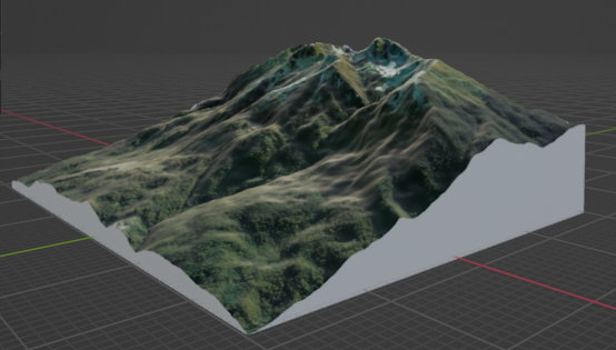Blosm addon for #b3d can finally import a terrain with a base