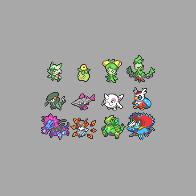 rose_bushes_'s tweet image. some of my favorite pokemon mini sprites i've drawn