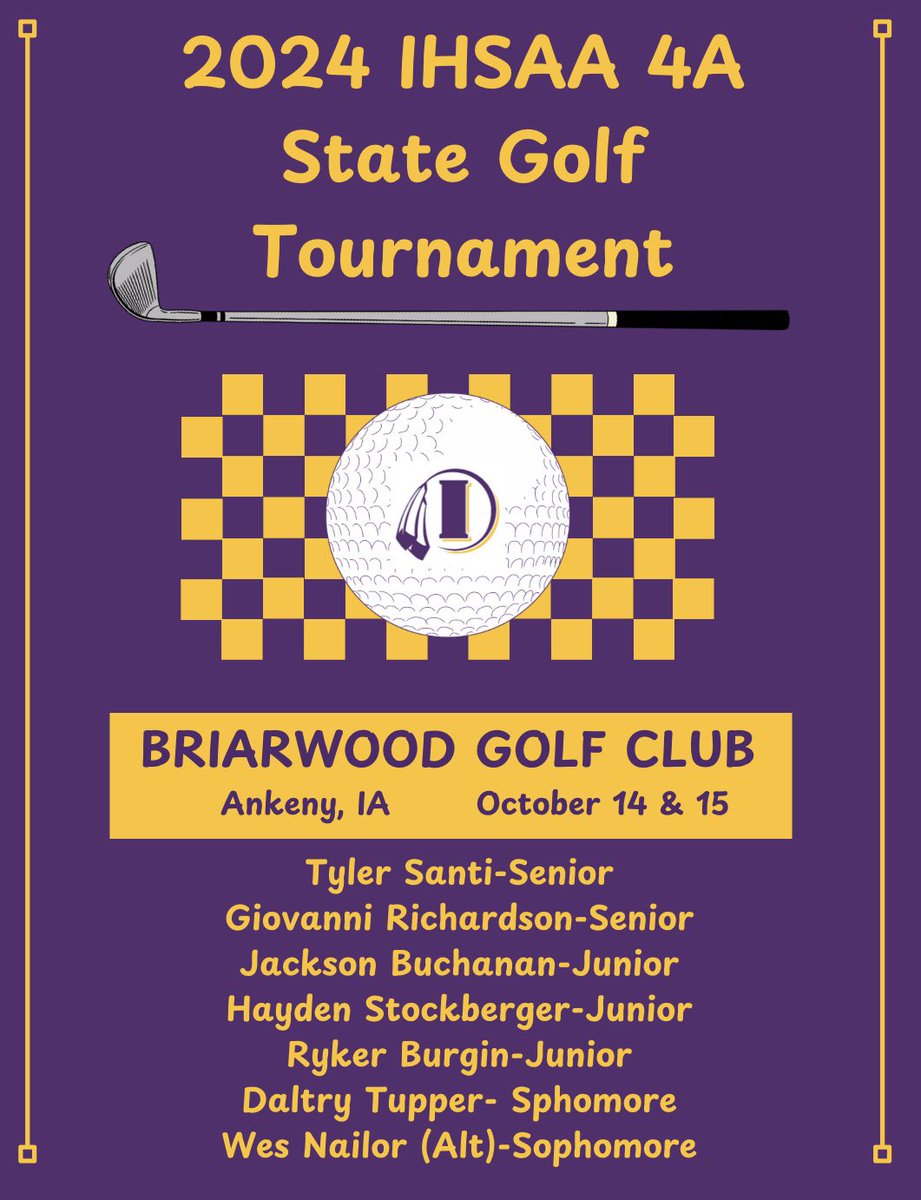 IHSboysgolf's tweet photo. Follow along Monday and Tuesday as the Indianola Indians compete in the 4A State Golf Tournament! 

Live leaderboard: https://t.co/YmZfeWUeYP https://t.co/jzIqMUGtaE