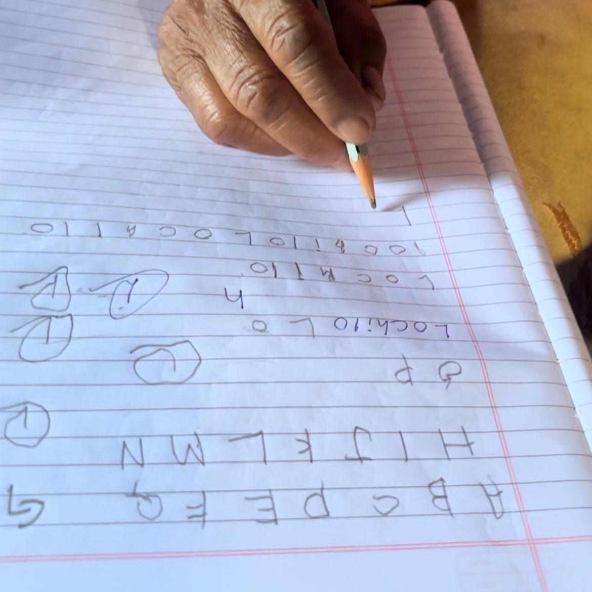 Ceyanthan's tweet photo. Missed the opportunity to learn A,B,C when they were kids. Today after retiring from farming they are here with the zeal to read and write their name. https://t.co/RP6m52ClYN