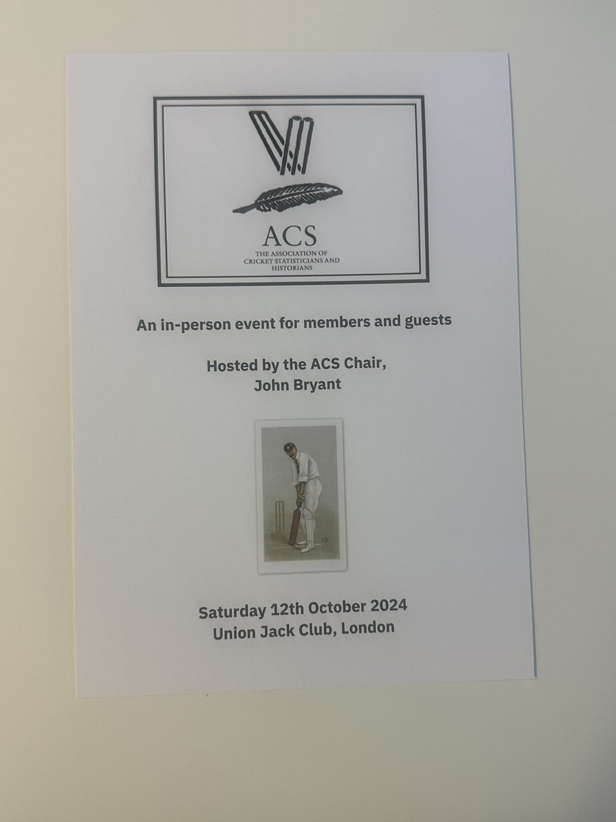 Association of Cricket Statisticians & Historians tweet media
